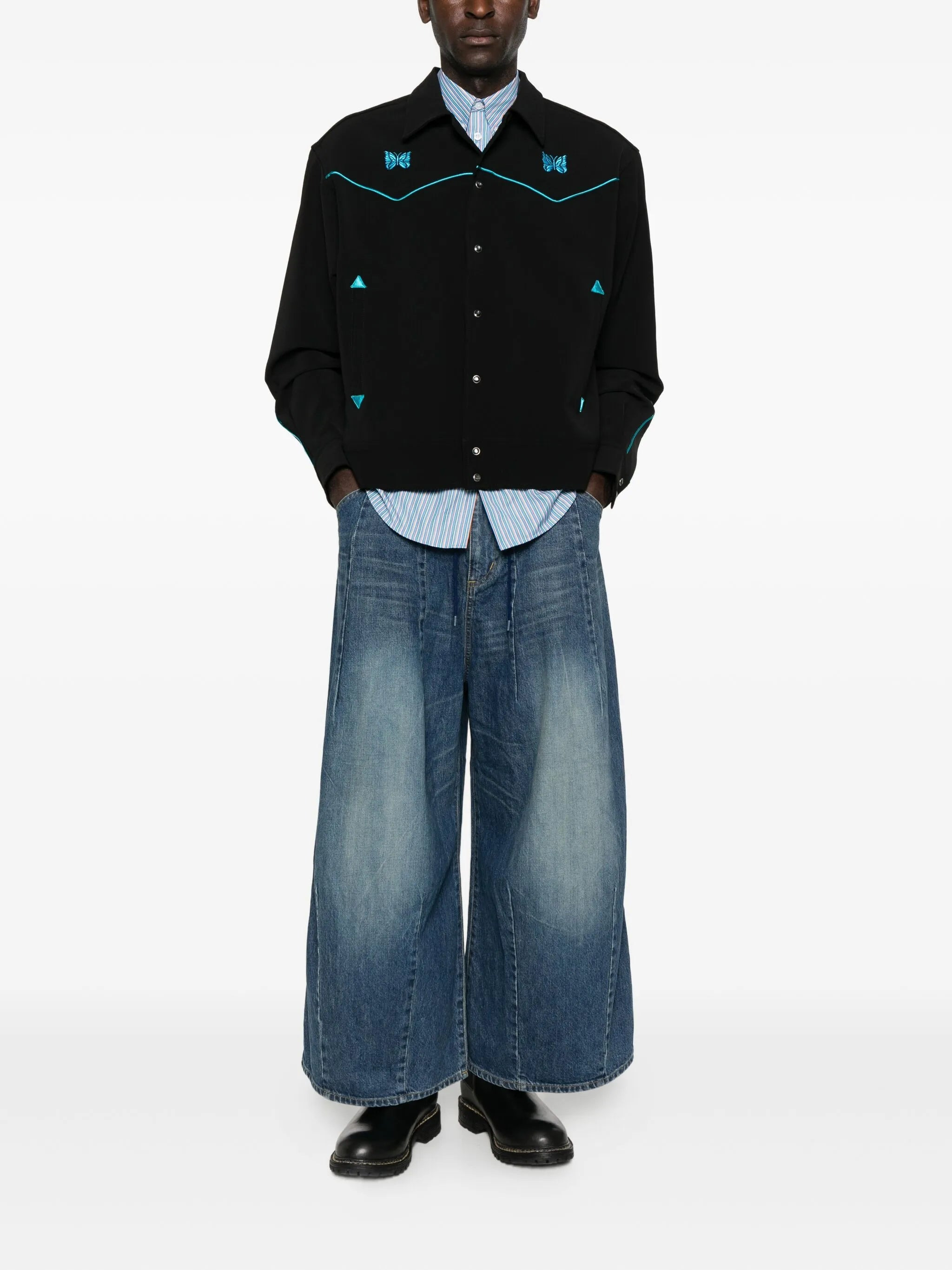 Needles Seam-embellished Jeans - 5