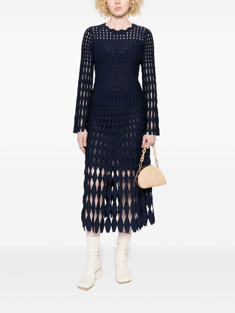 SIMKHAI cut-out knit skirt outlook