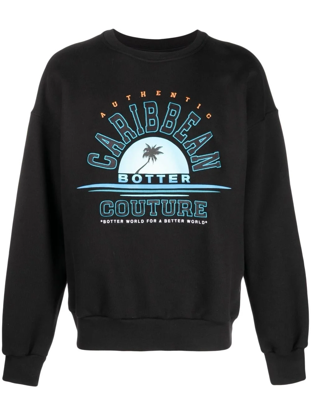 graphic-print organic-cotton sweatshirt - 1