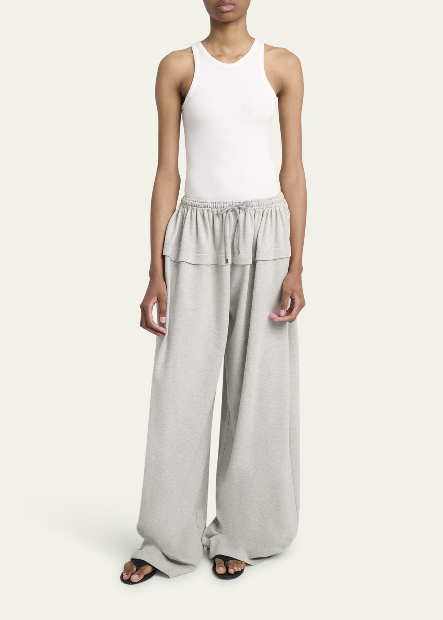 Ruffle Detail Track Pants - 2