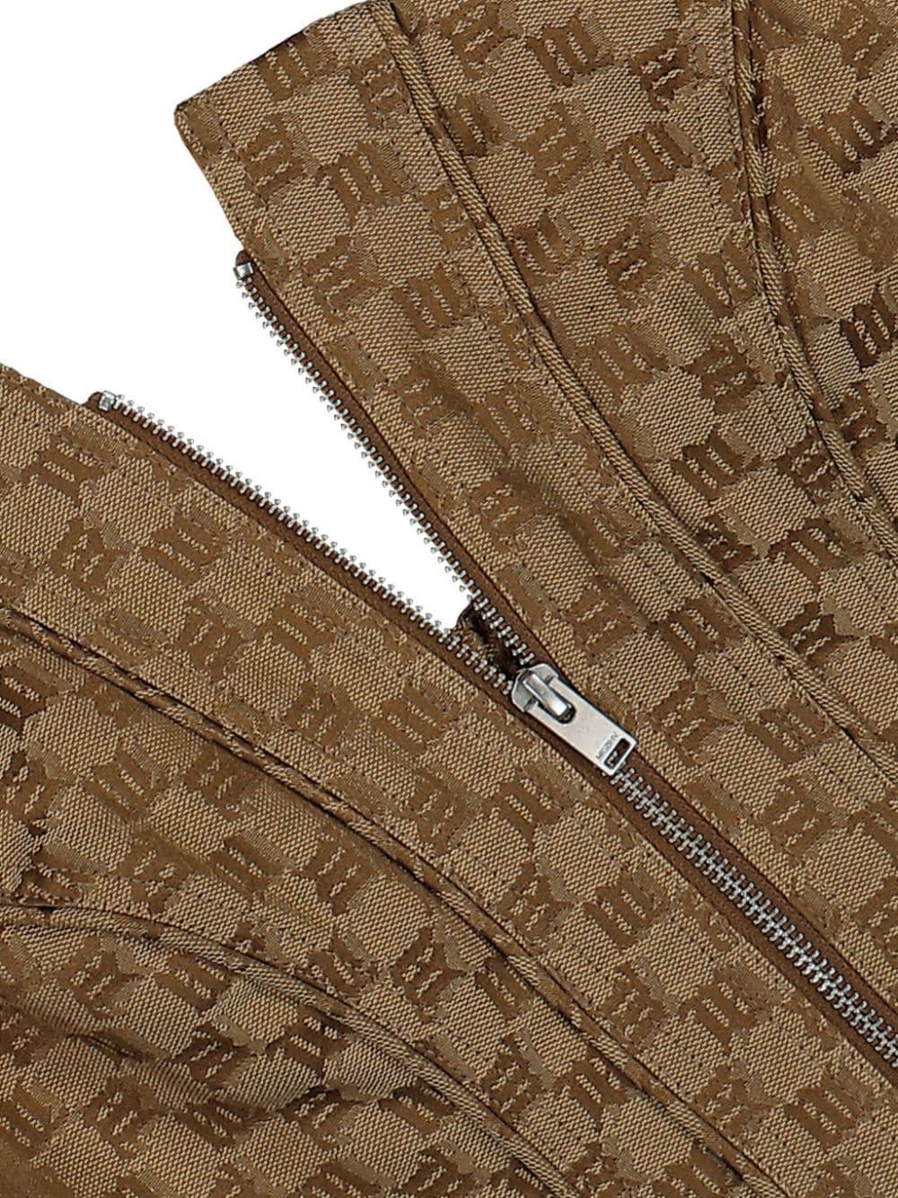 Jacquard Monogram Corset top - 3
