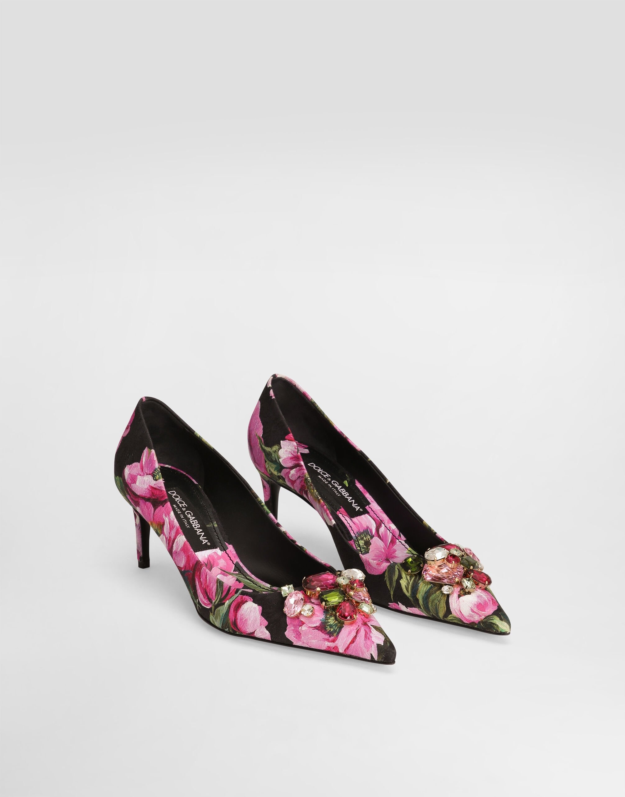 Printed brocade pumps - 2