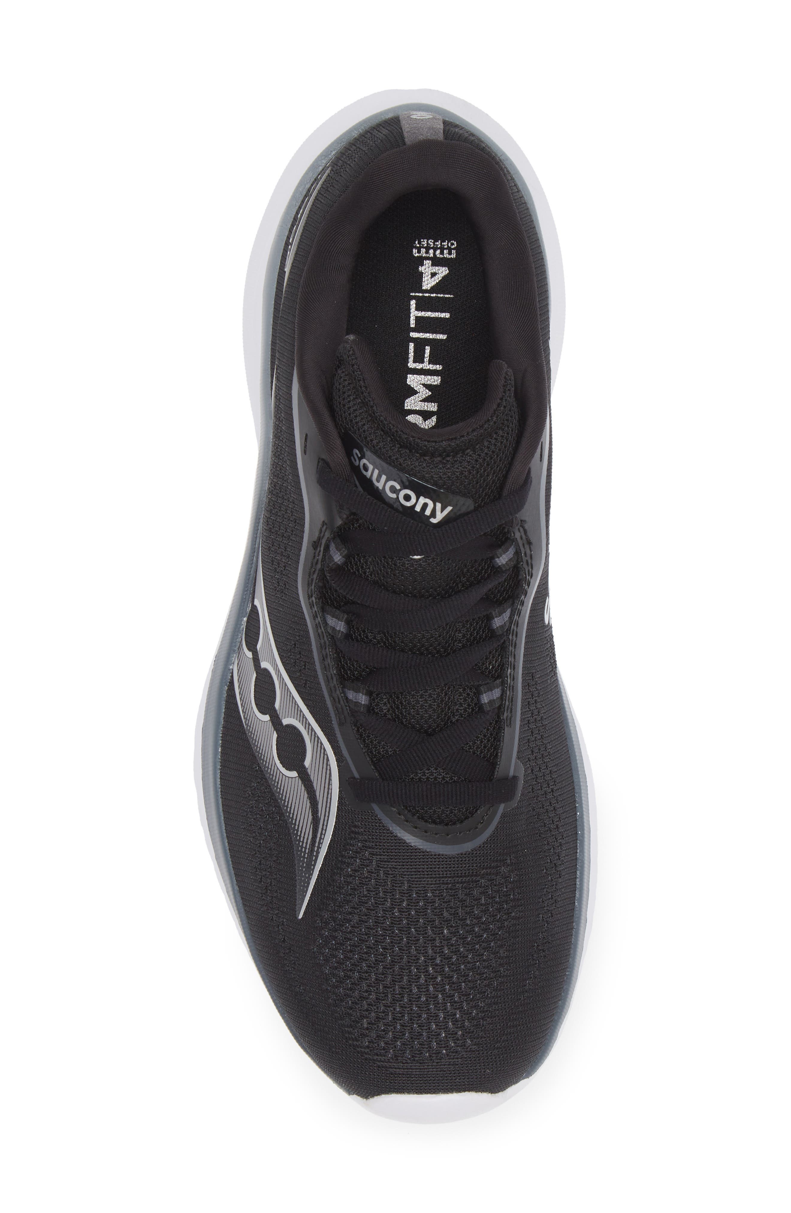 Saucony Kinvara 15 Running Shoe in Black/White at Nordstrom - 5