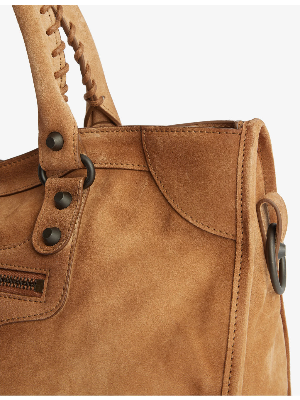 City Medium Suede Shoulder Bag - 5