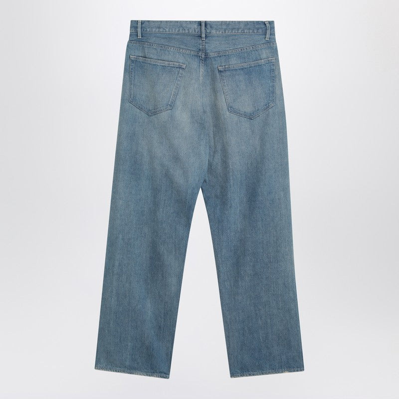 Auralee Light Indigo Jeans With Washed Effect Men - 2