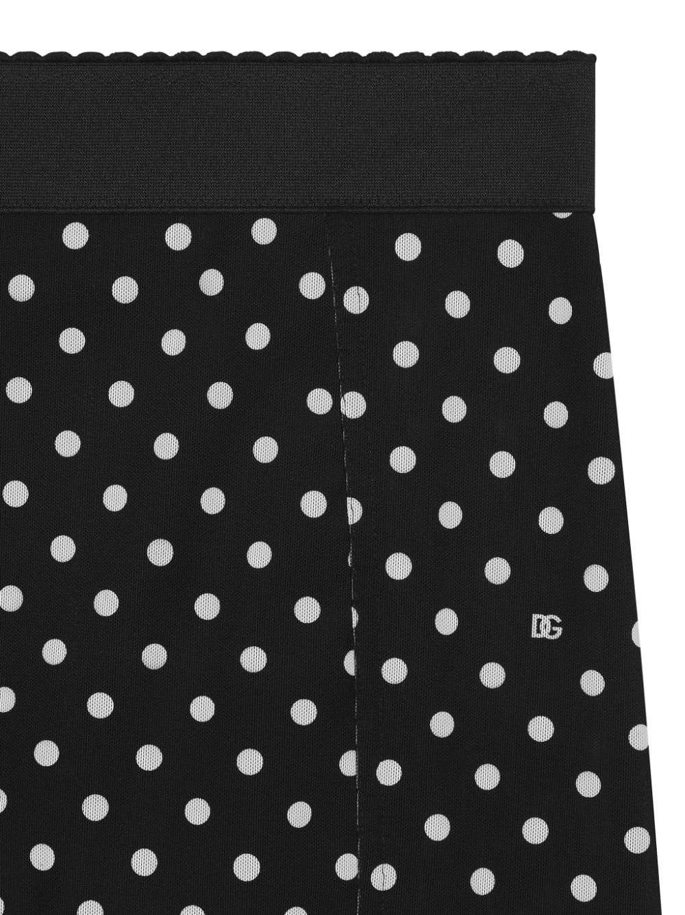 polka-dot print pencil skirt - 2