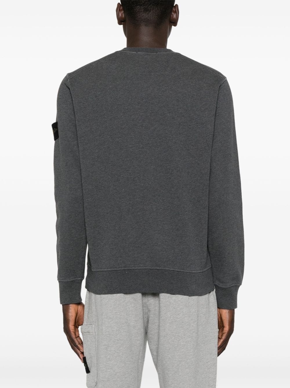 Compass-badge cotton sweatshirt - 4