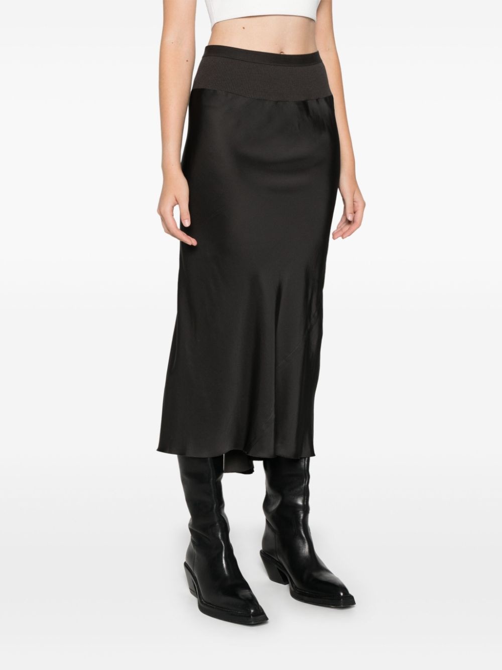 A-line bias midi skirt - 3