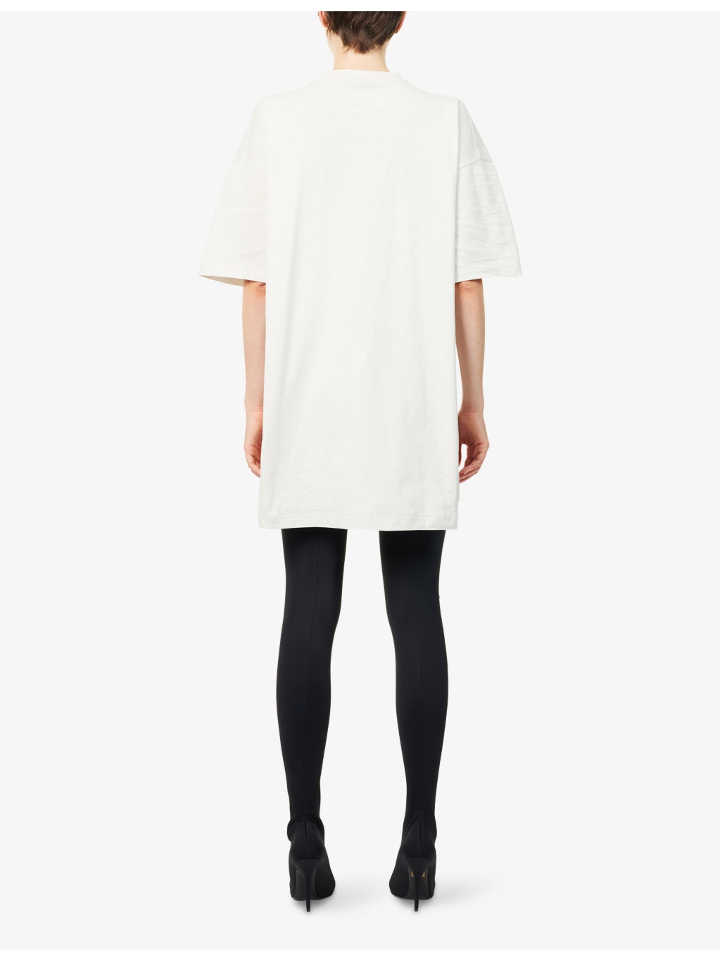 Regular-Fit Back-Panel Cotton-Jersey Mini Dress - 4