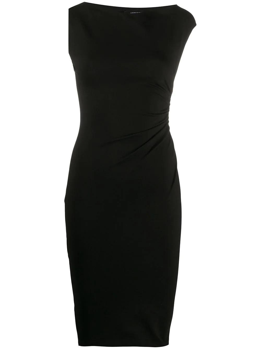 asymmetric ruched mini dress - 1