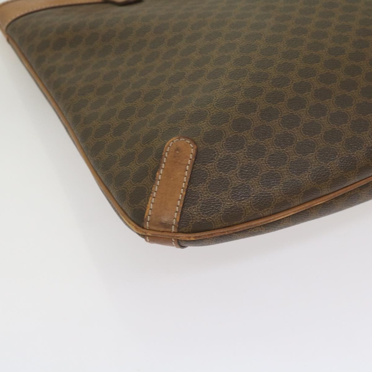 CELINE Macadam Canvas Tote Bag Pvc Brown - 15