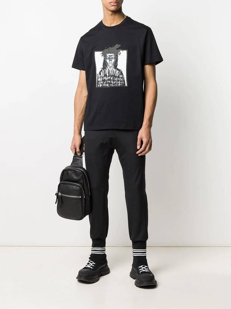 Neil Barrett New Noise crew neck T-shirt outlook