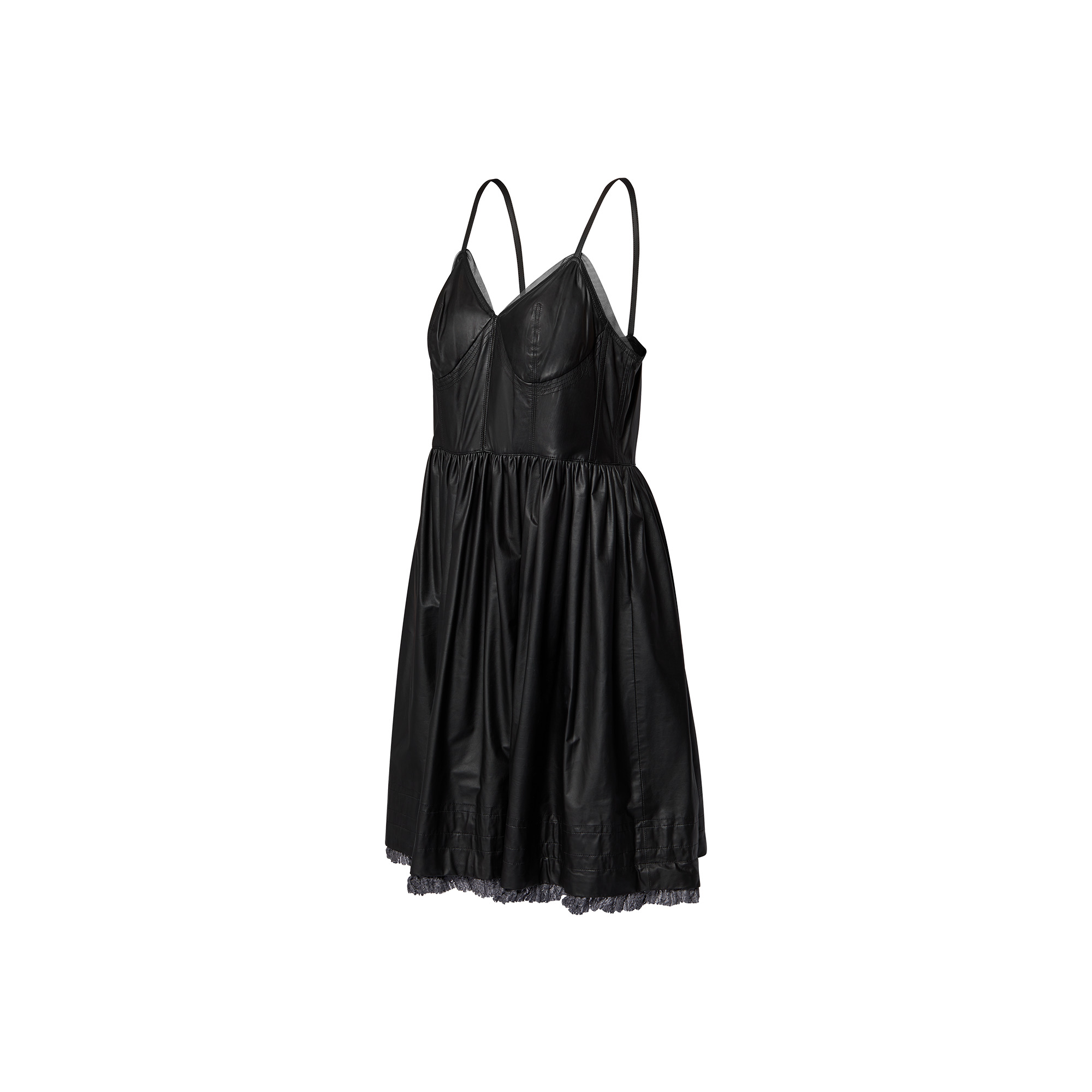 Leather Lingerie Dress - 2