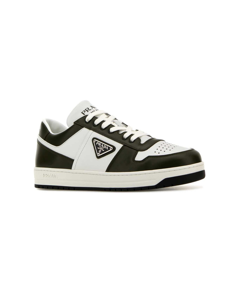 Prada Two-tone Leather Downtown Sneakers outlook