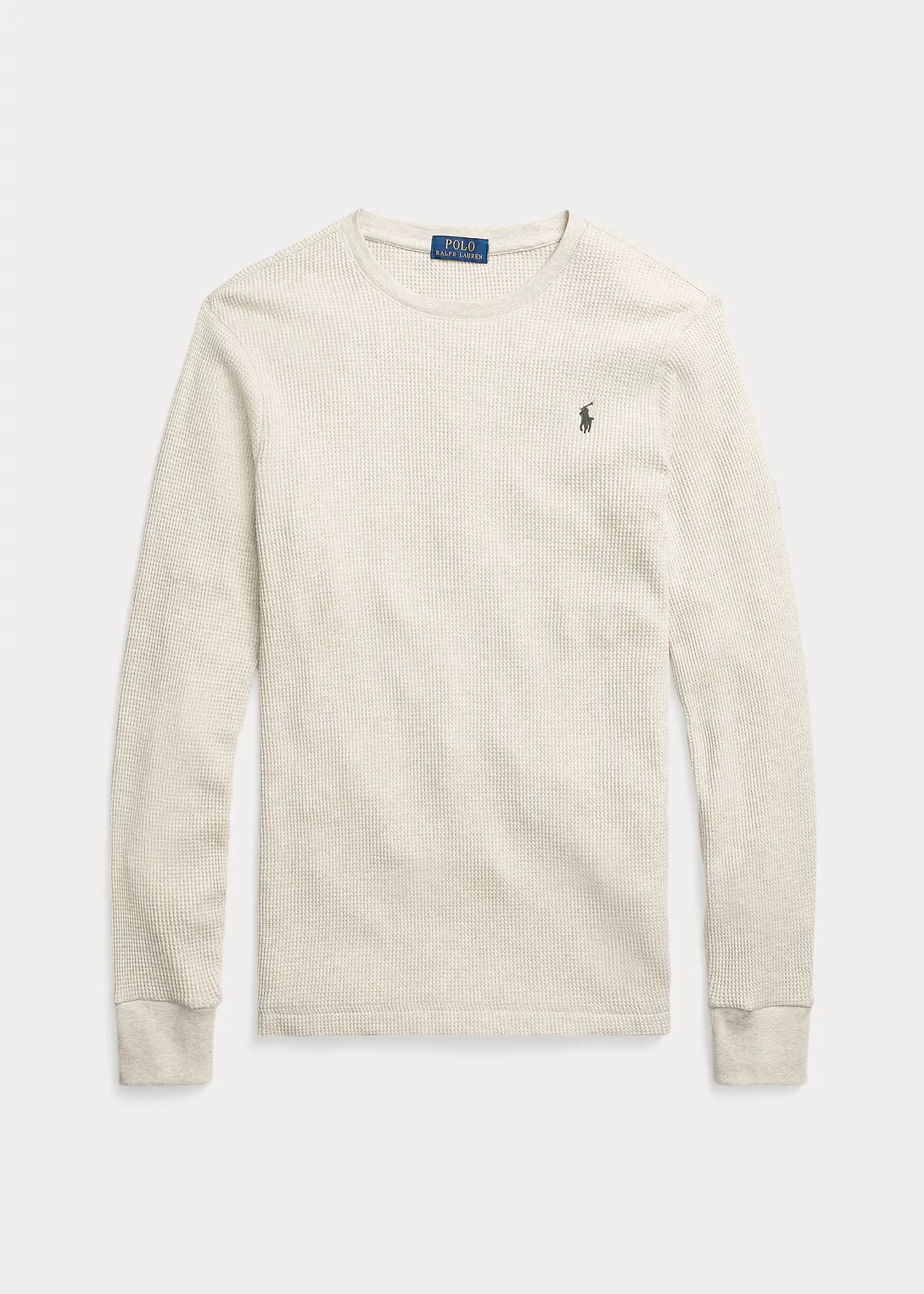Waffle-Knit Cotton Crewneck - 1