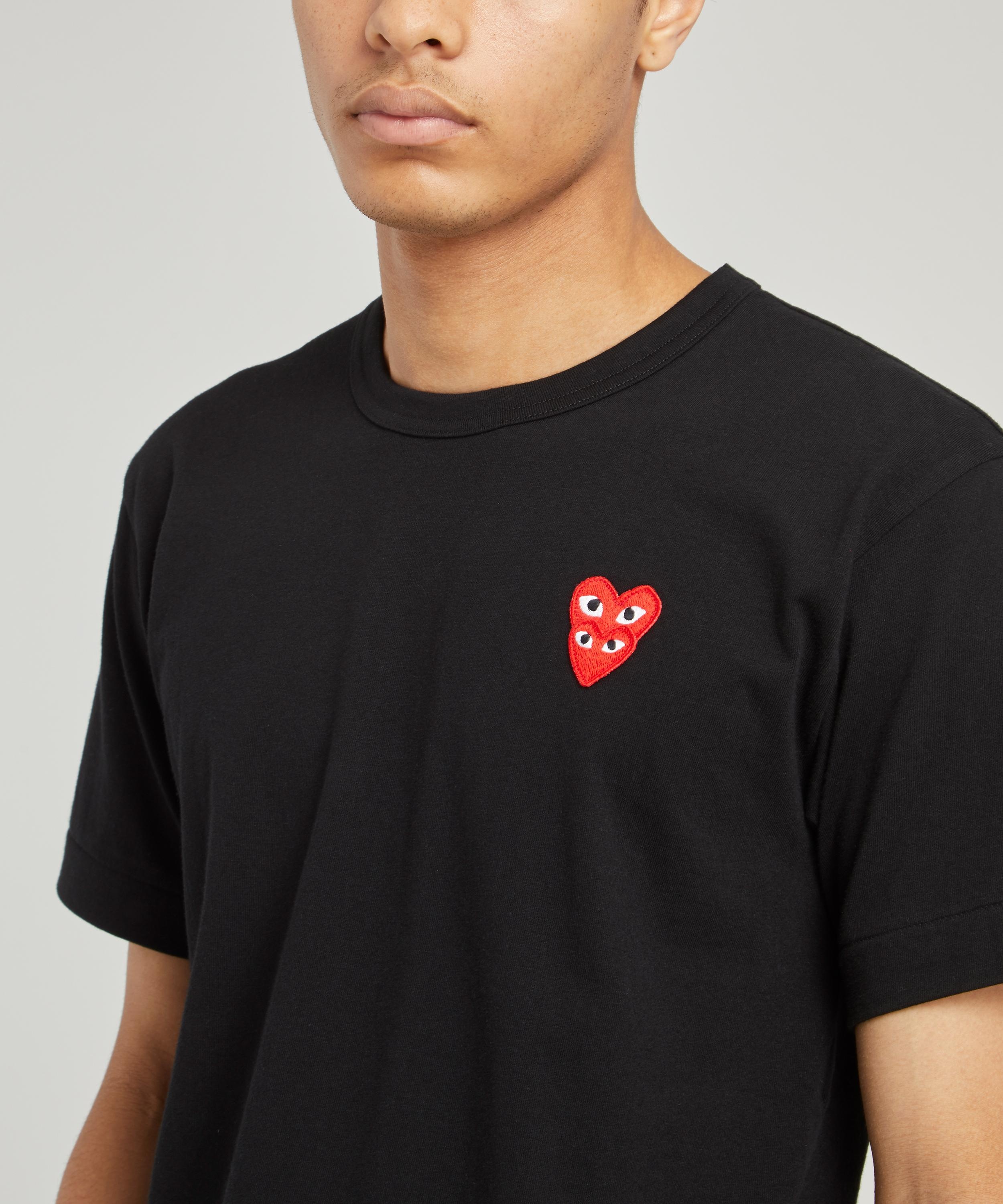 Heart Logo Patch Cotton T-Shirt - 5
