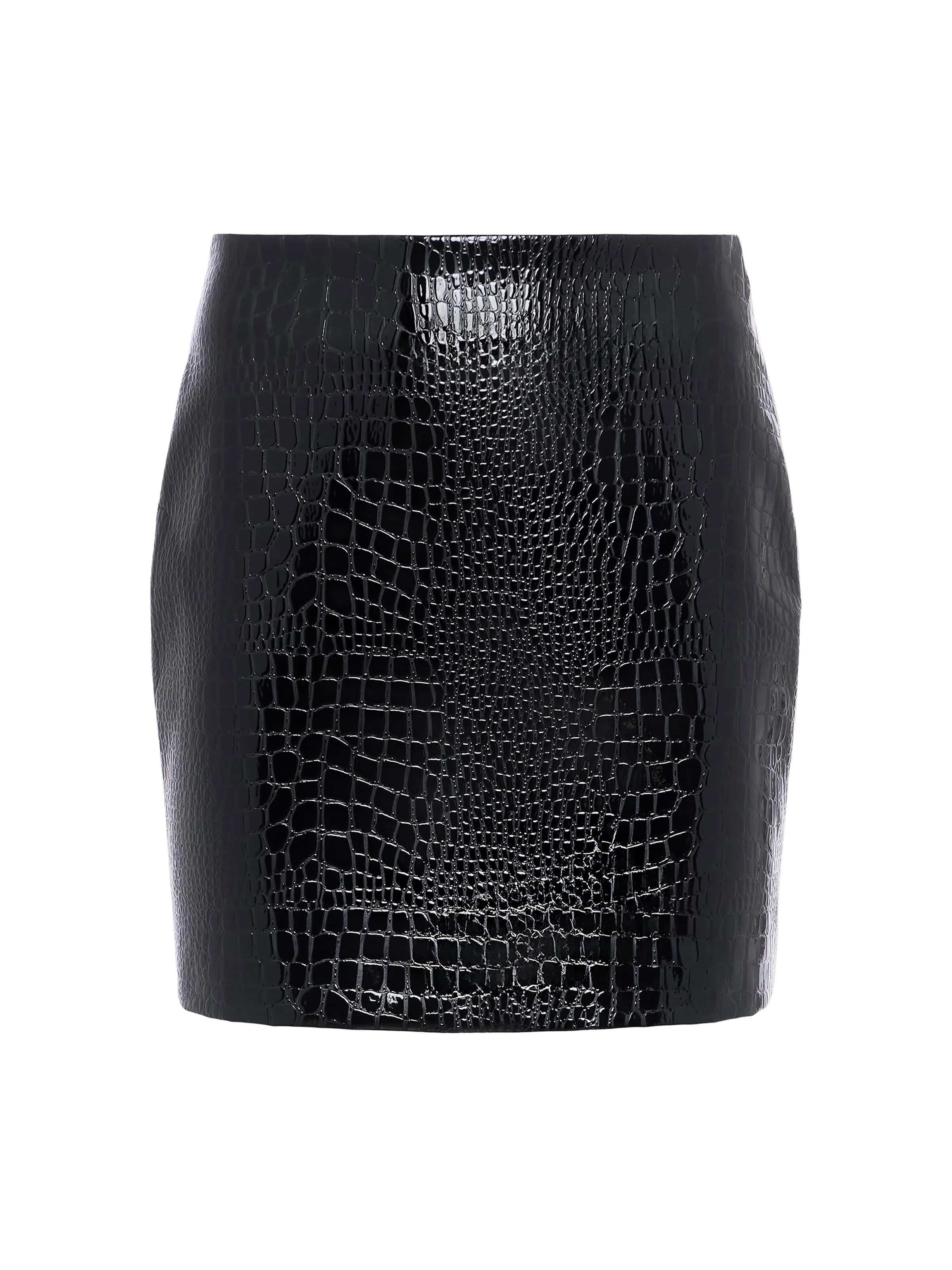 Gerard Croc-Embossed Mini Skirt - 1