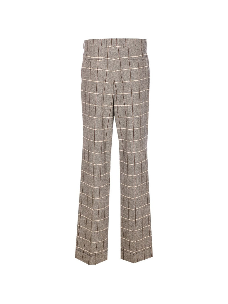 Valentino check cuffed trousers outlook
