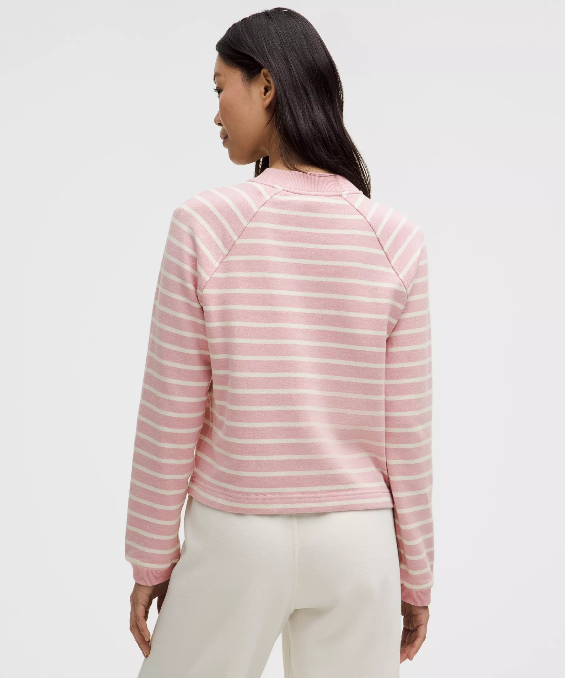 Cotton French Terry Crewneck Pullover - 3