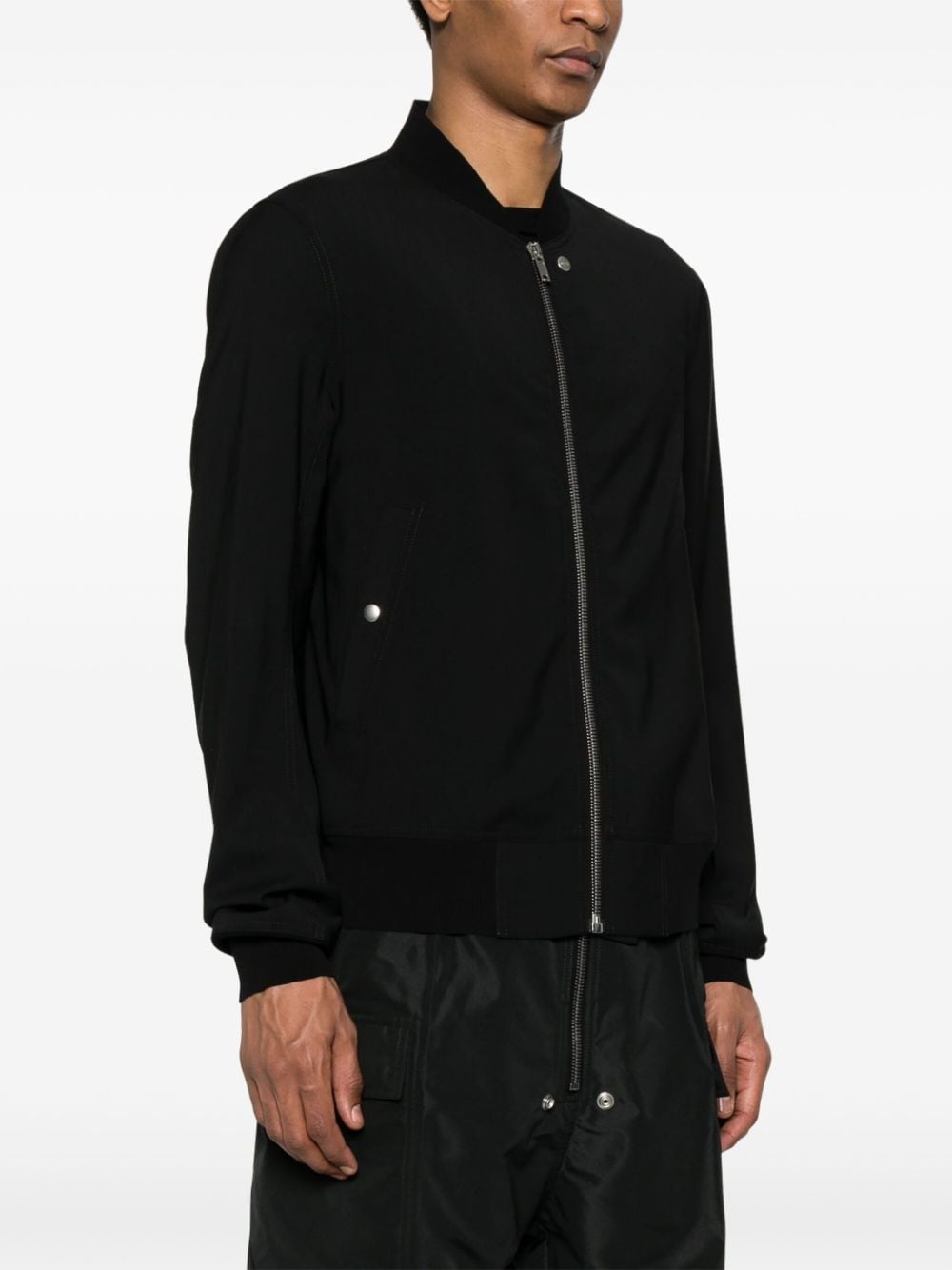 crepe wool bomber jacket - 3