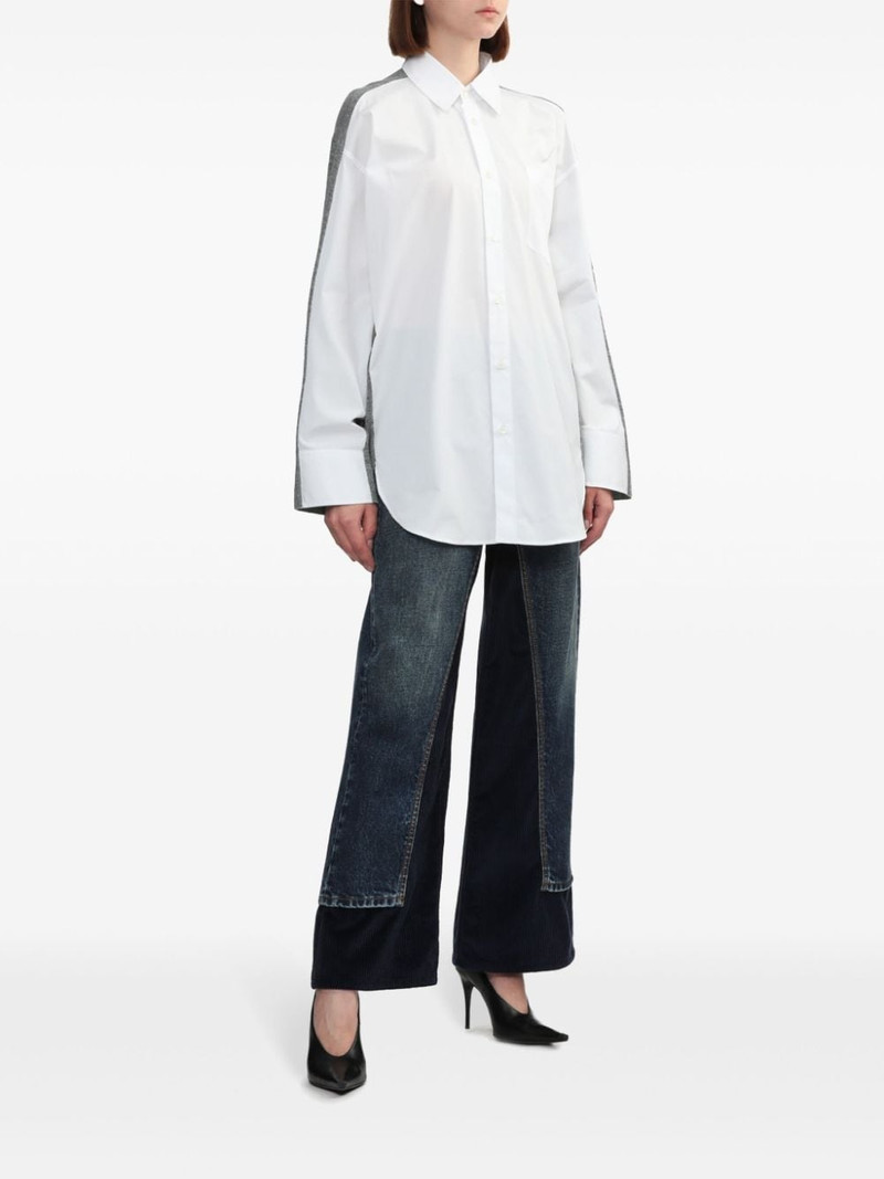 Stella McCartney contrasting straight-leg jeans outlook