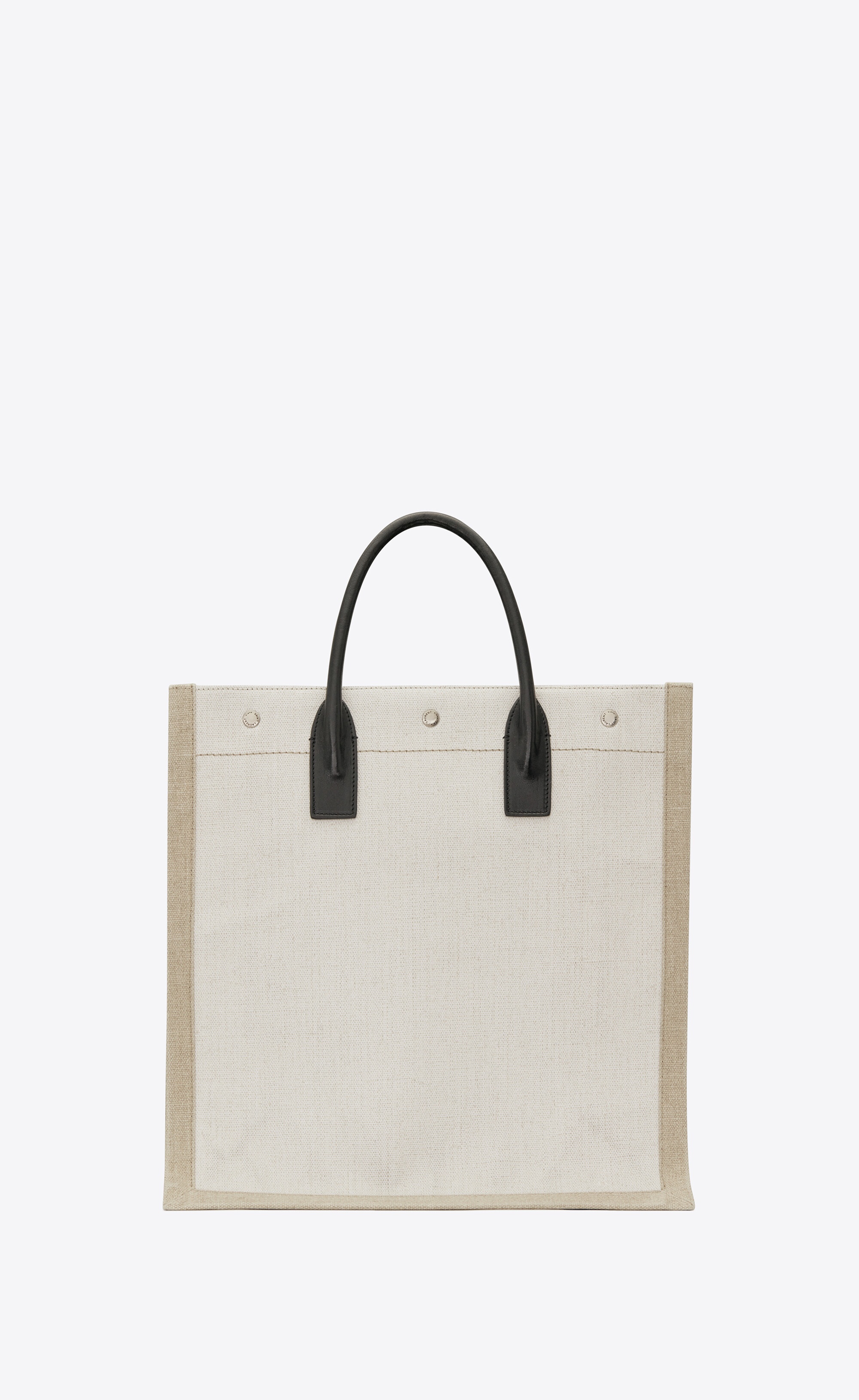 SAINT LAURENT rive gauche north/south tote bag in printed