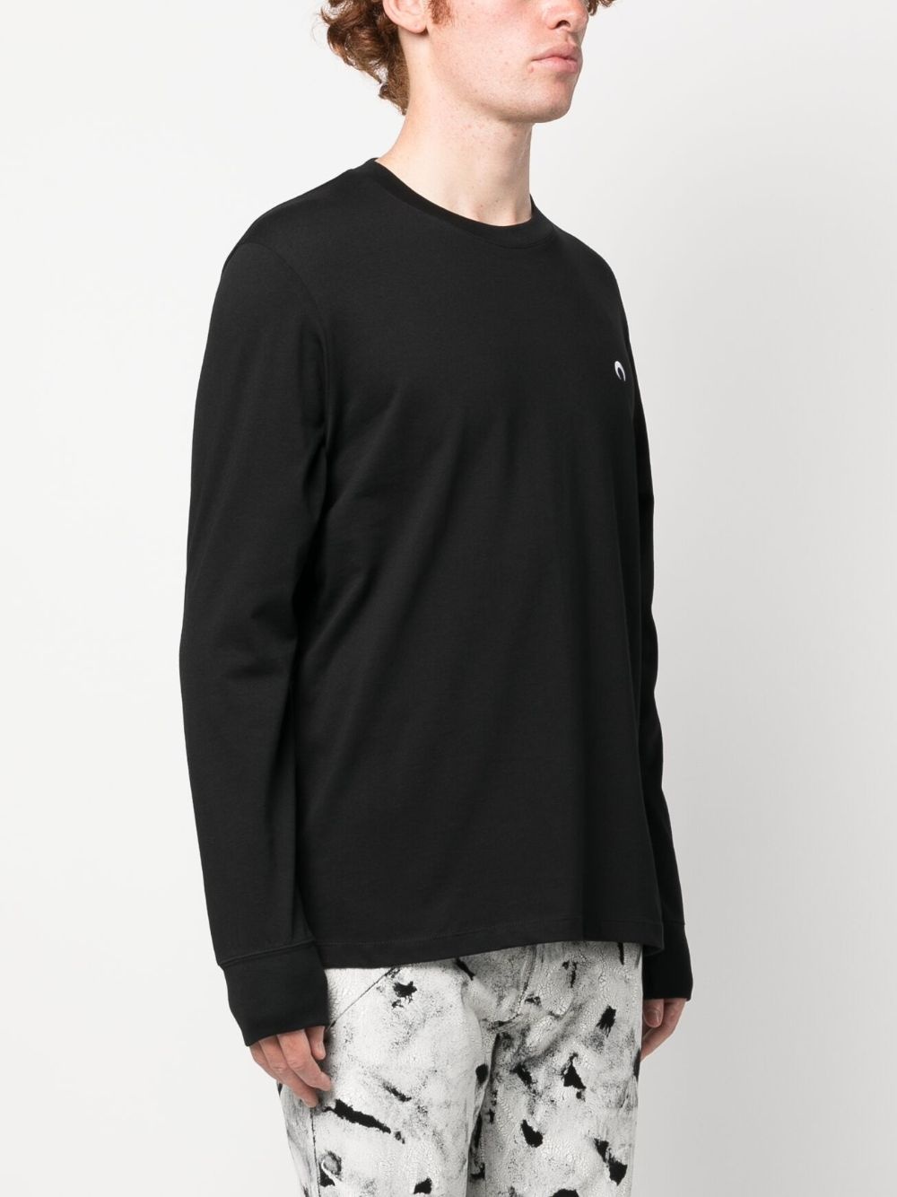 logo-embroidered crew-neck sweatshirt - 3