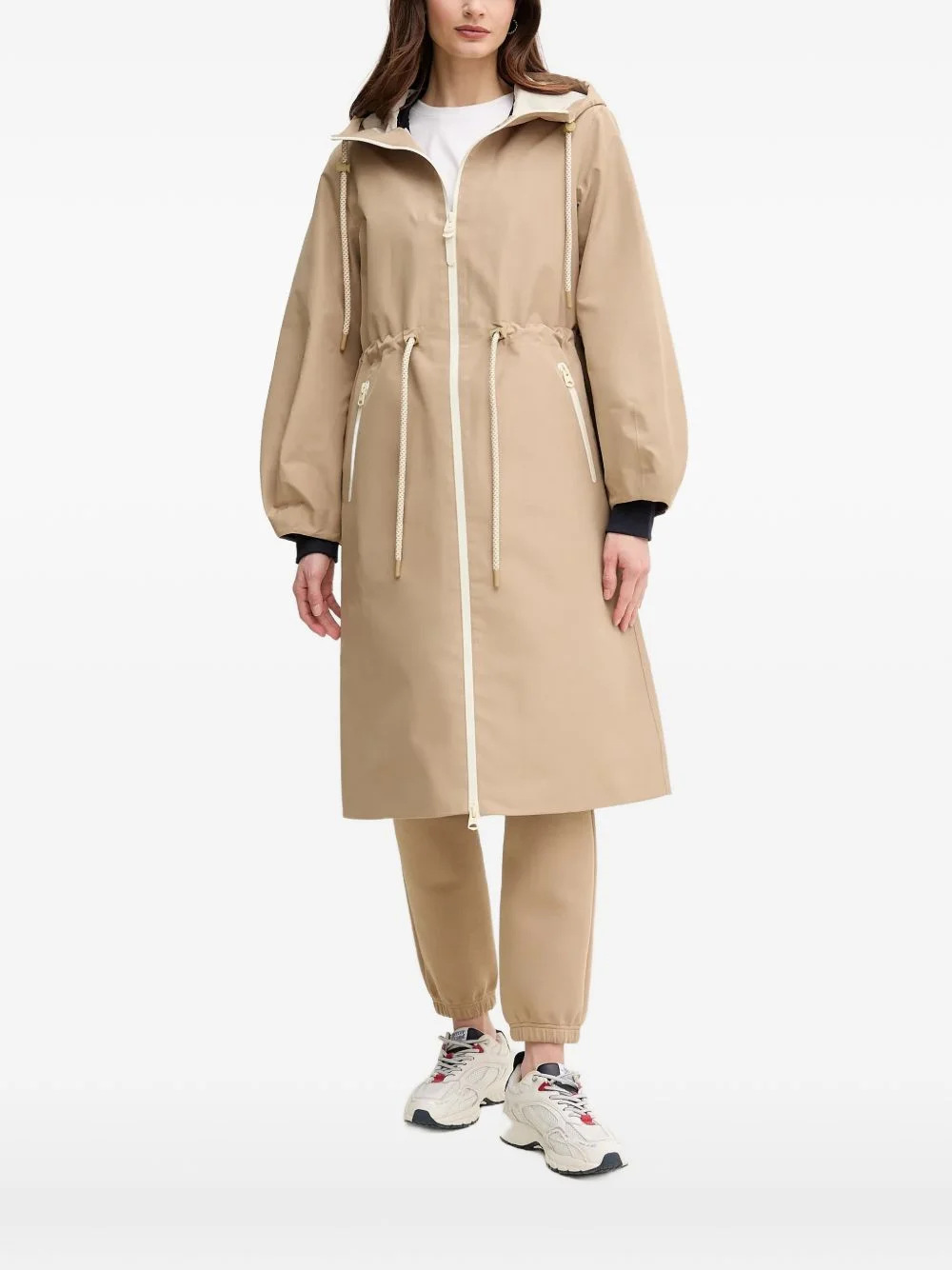 Mekelle-Z hooded drawstring parka coat - 1