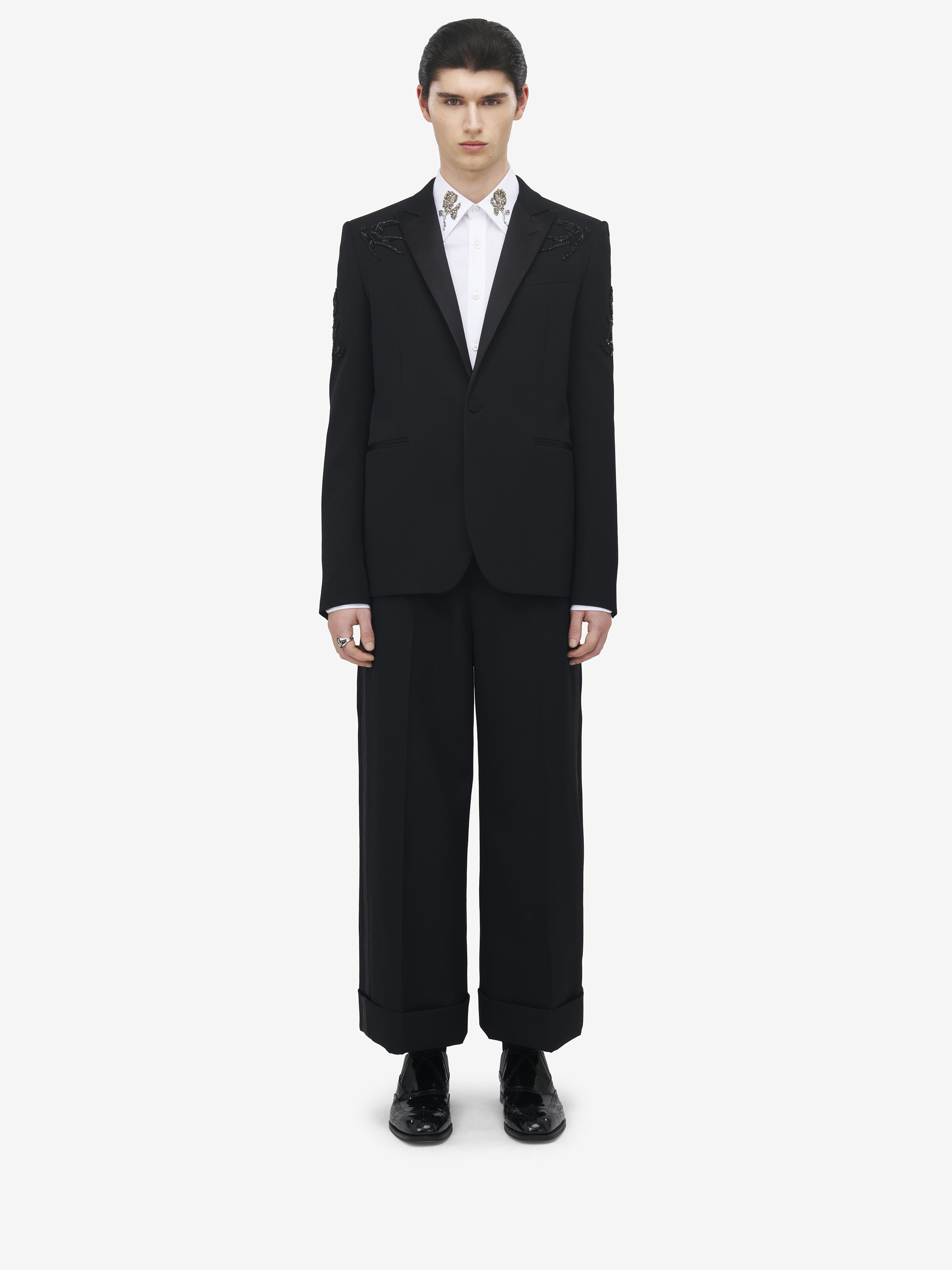 Sailor Tattoo Embroidery Tuxedo Jacket - 3