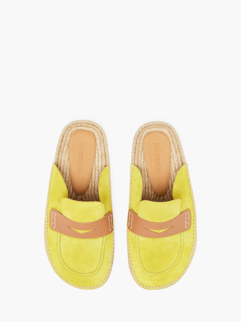 SUEDE ESPADRILLE LOAFER MULES 4