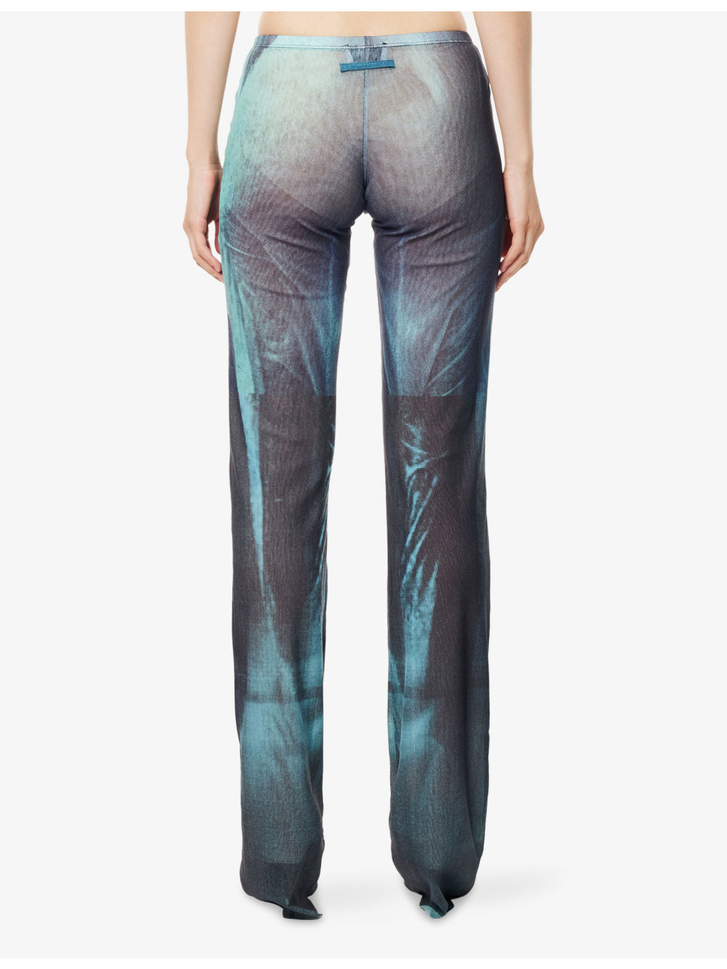 Water Straight-Leg Mesh Trousers - 4