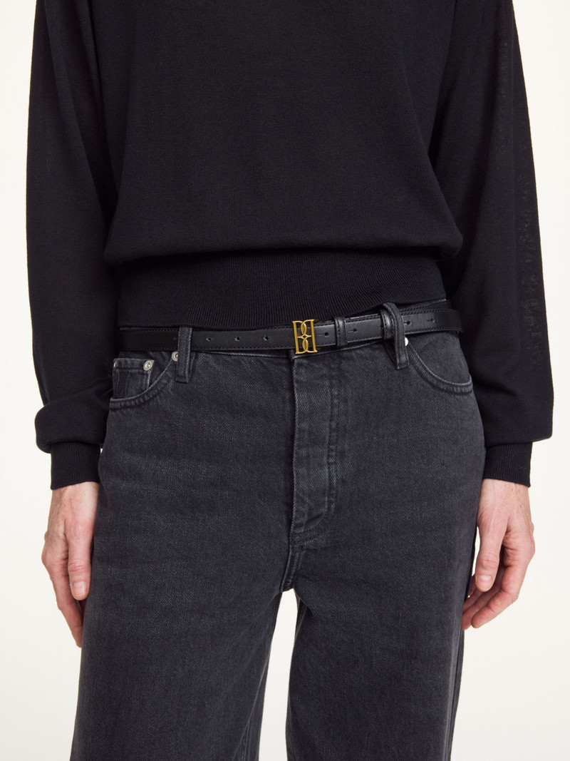 BY MALENE BIRGER Marlos leather belt outlook