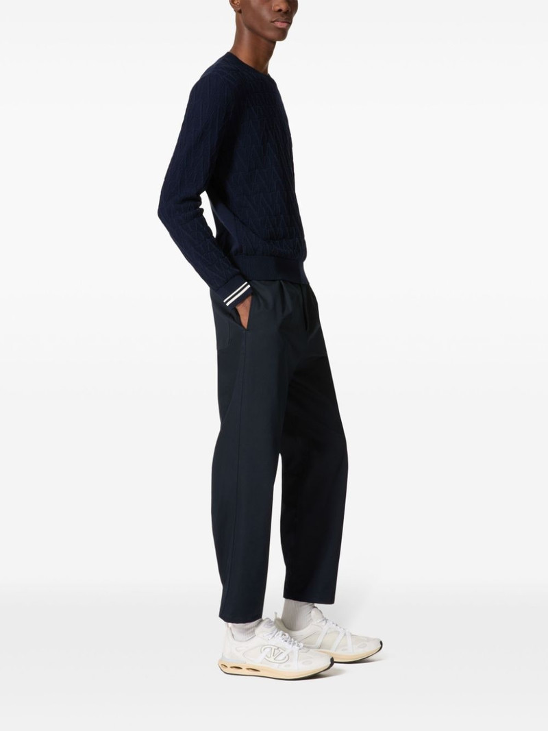 Valentino pleat-detail cotton chino trousers outlook