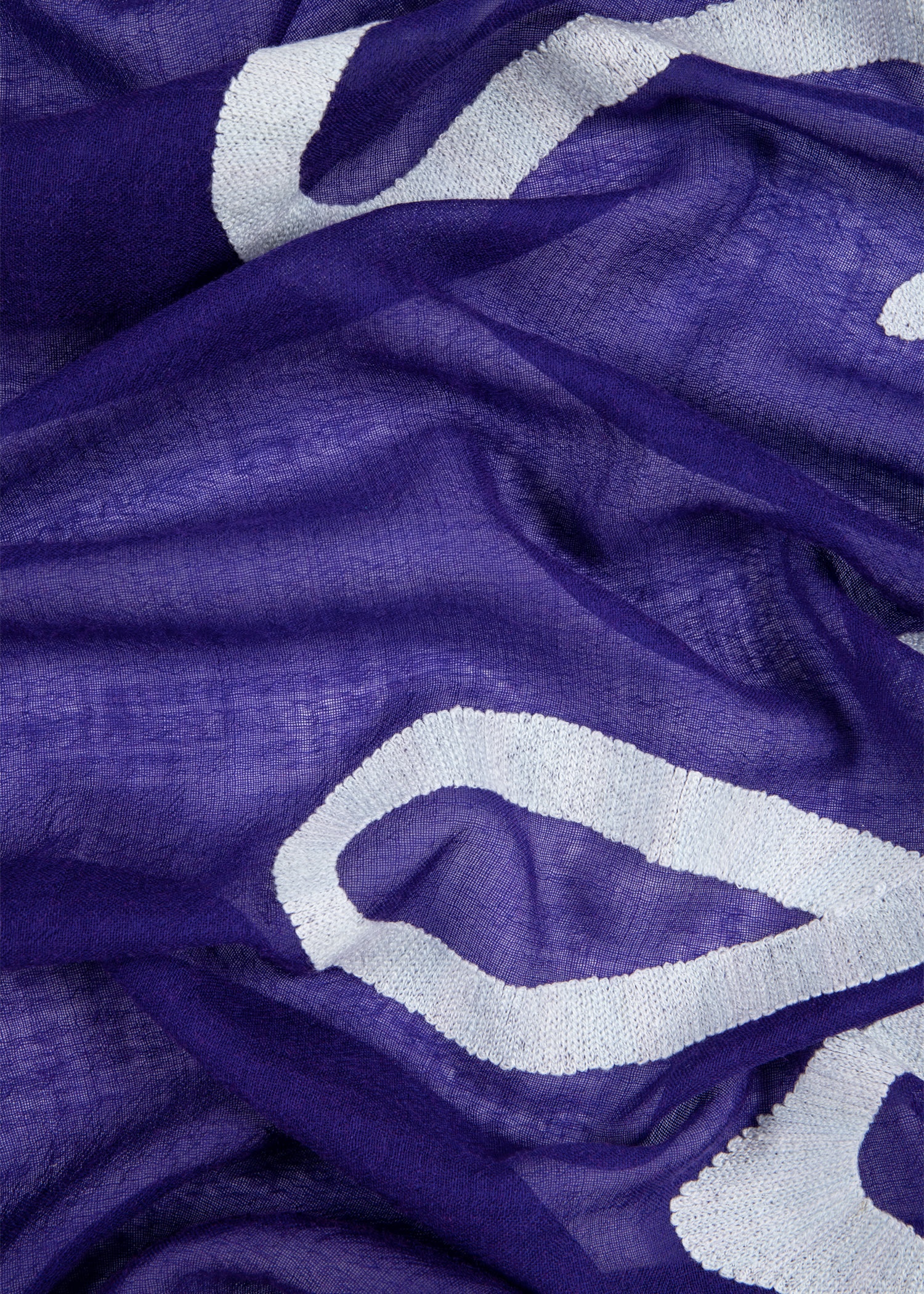 Logo Lightweight Wool Scarf - 4