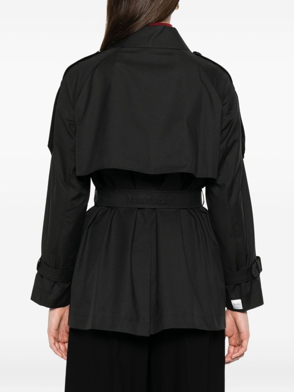 double-breasted belted jacket - 4