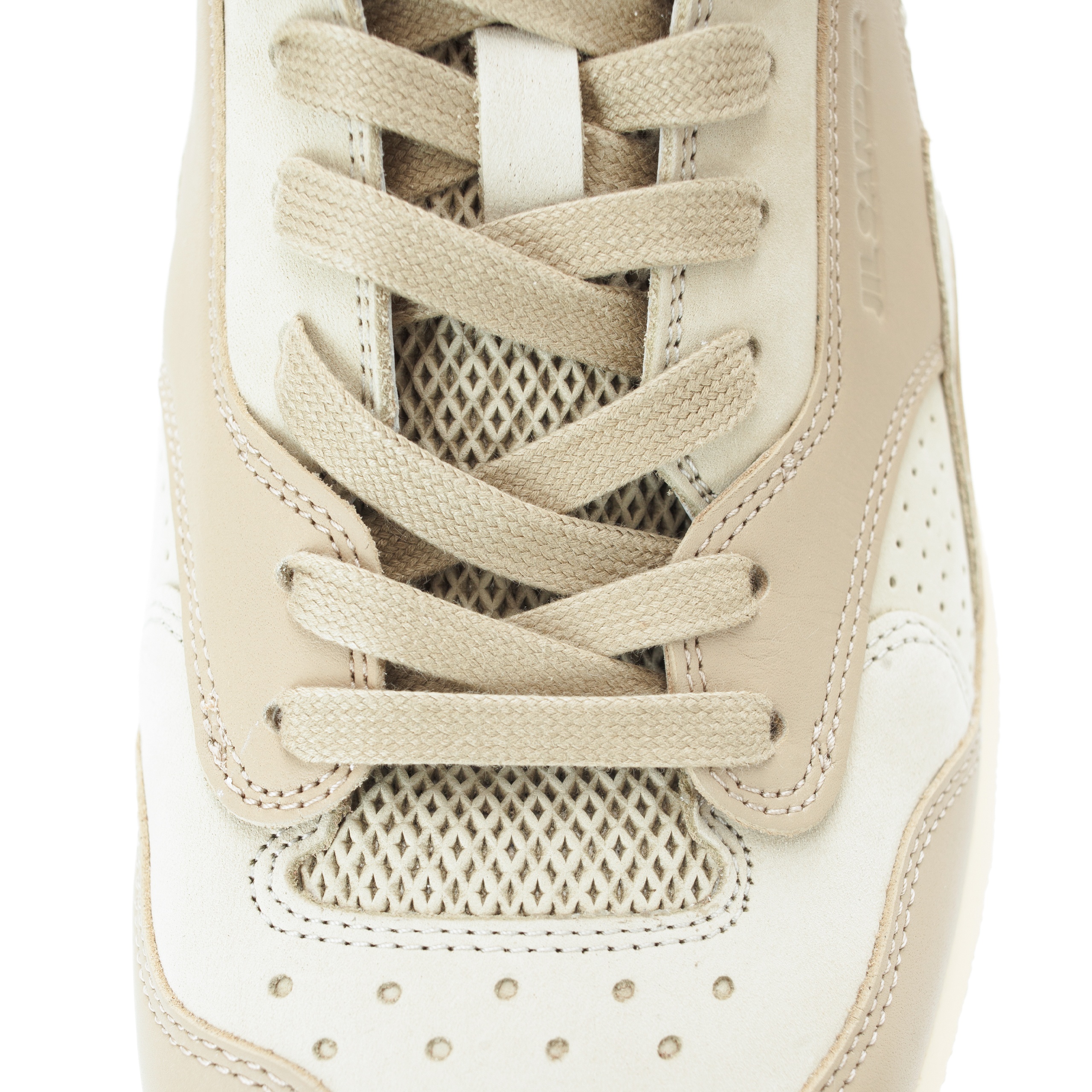 BEIGE LEATHER SNEAKERS - 6