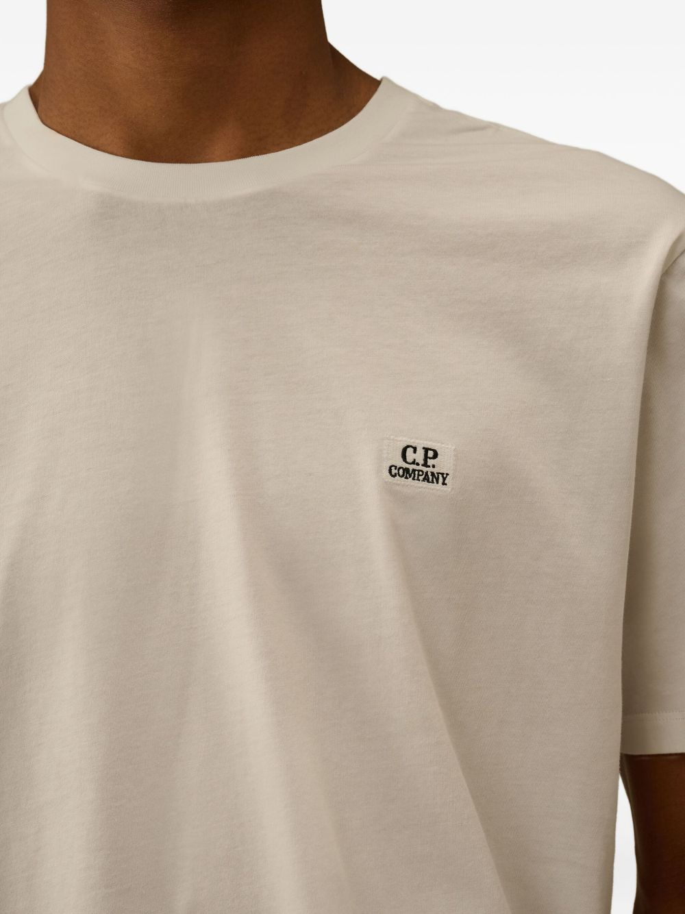 logo-embroidered cotton T-shirt - 5