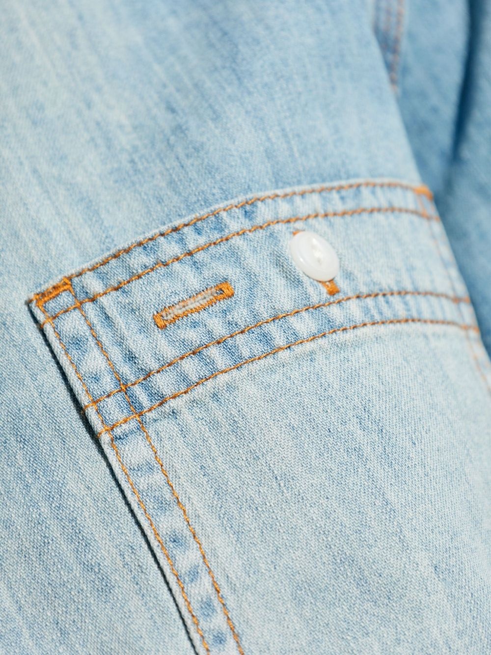 double-pocket denim shirt - 5
