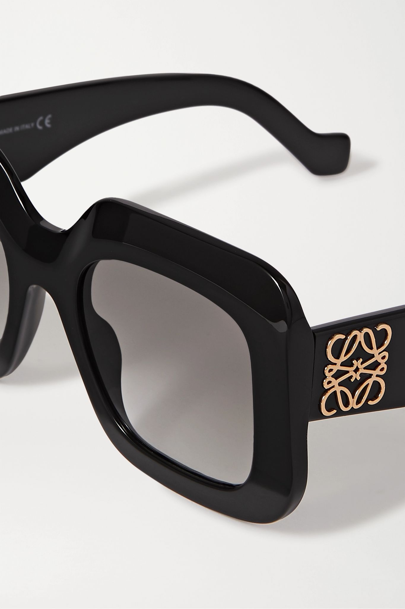 Oversized square-frame acetate sunglasses - 4