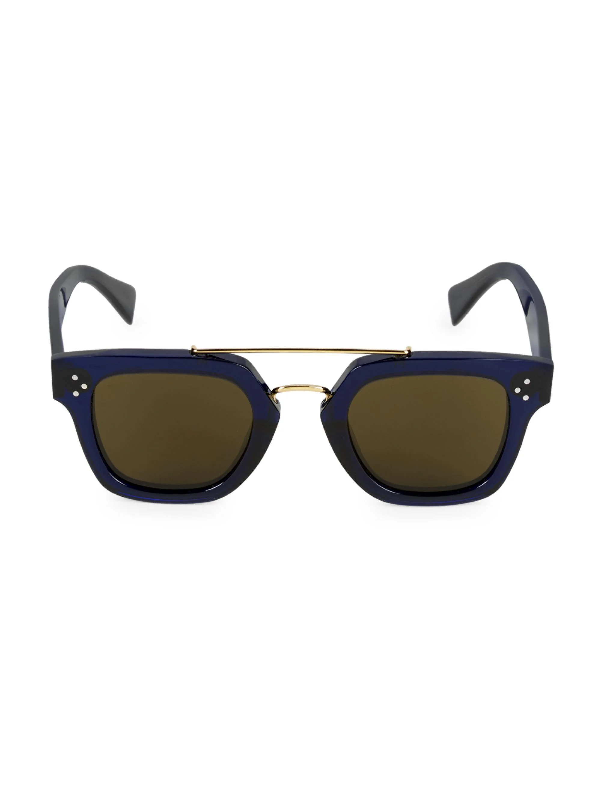 Men's 47MM Plastic Square Sunglasses - Blue - 1