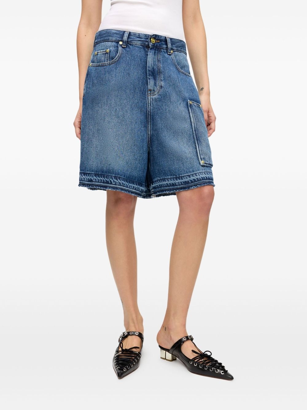 denim shorts - 3