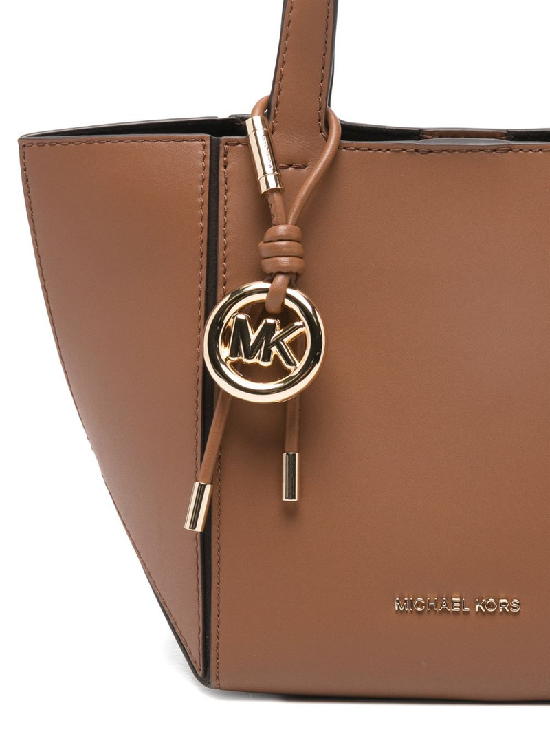 Jordi logo-charm tote bag 4