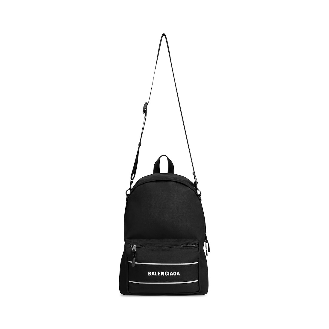 Men's Sport Crossbody Backpack in Black/white - 3