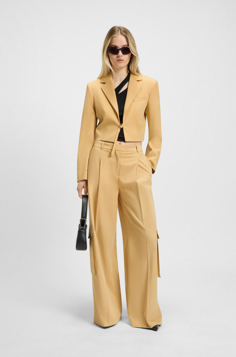 HUGO RELAXED-FIT CARGO TROUSERS IN STRETCH FABRIC outlook