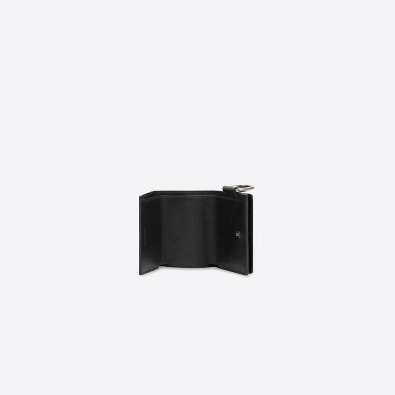 BALENCIAGA Men's Bondage Mini Wallet in Black outlook