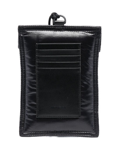 Moncler padded logo-patch phone bag outlook