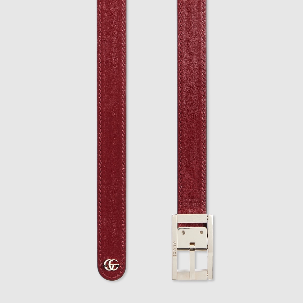 Reversible thin belt with rectangular buckle - 5