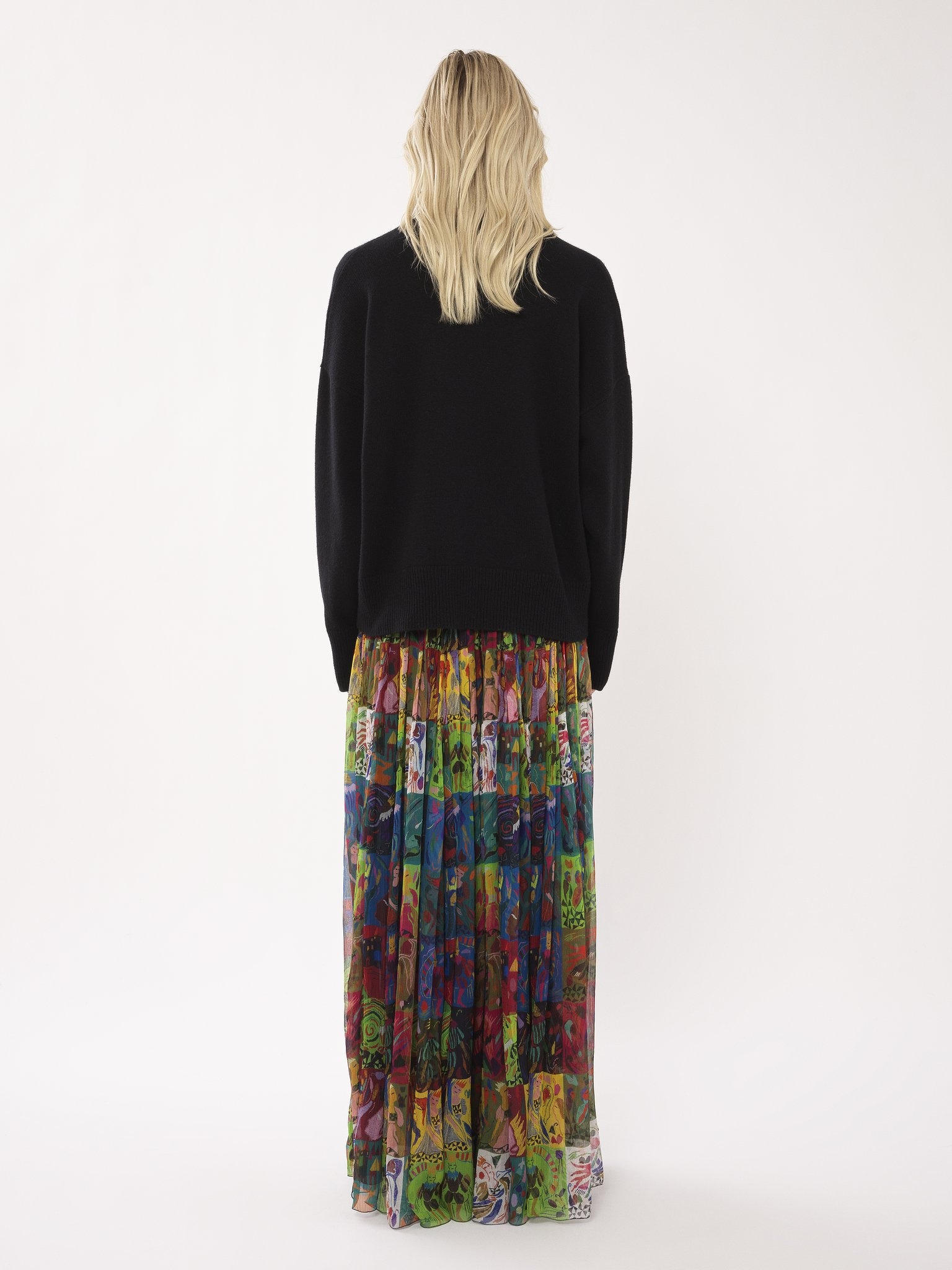 RUCHED LONG SKIRT - 6