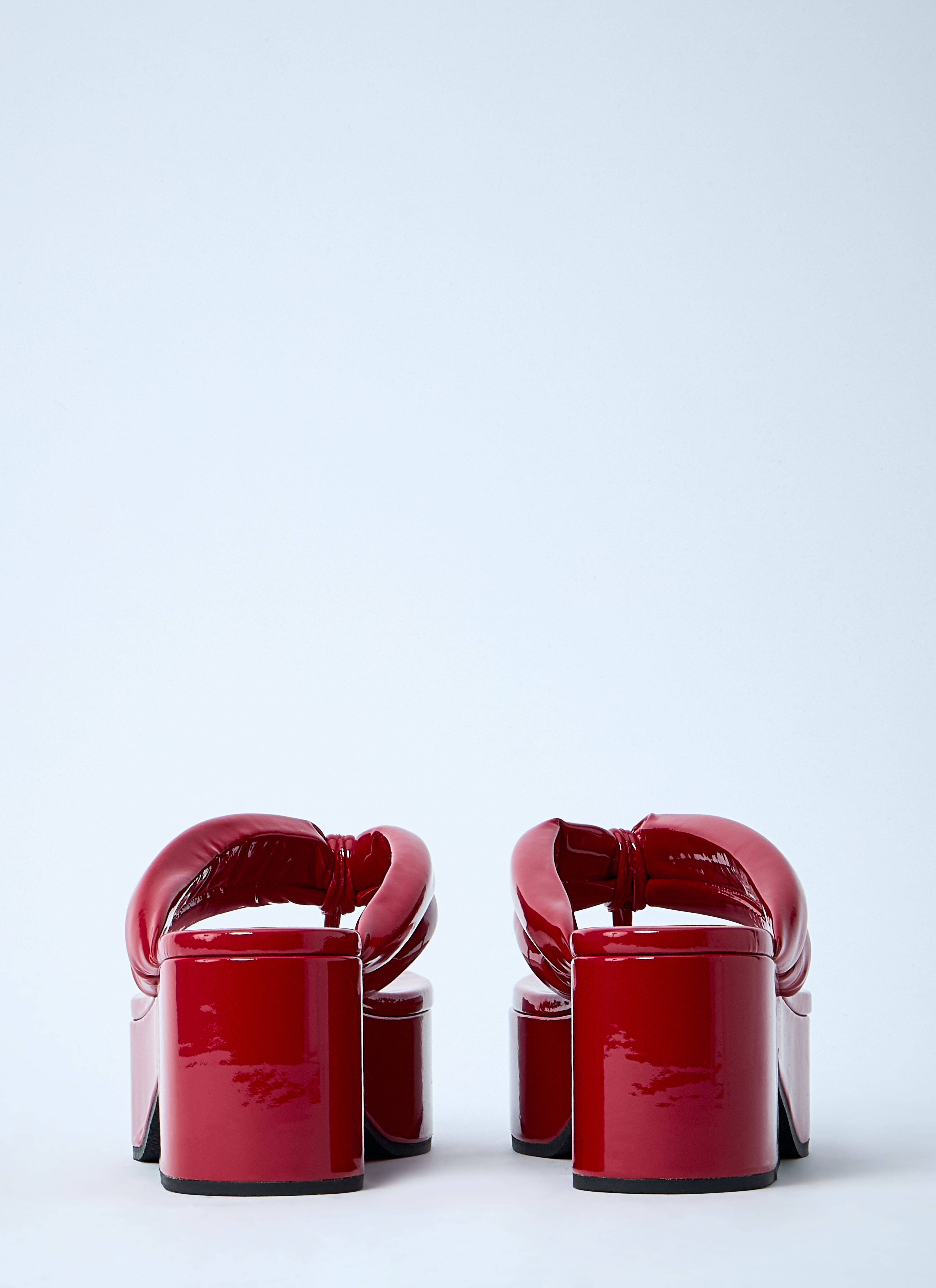 High-Shine Heeled Sandals - 5