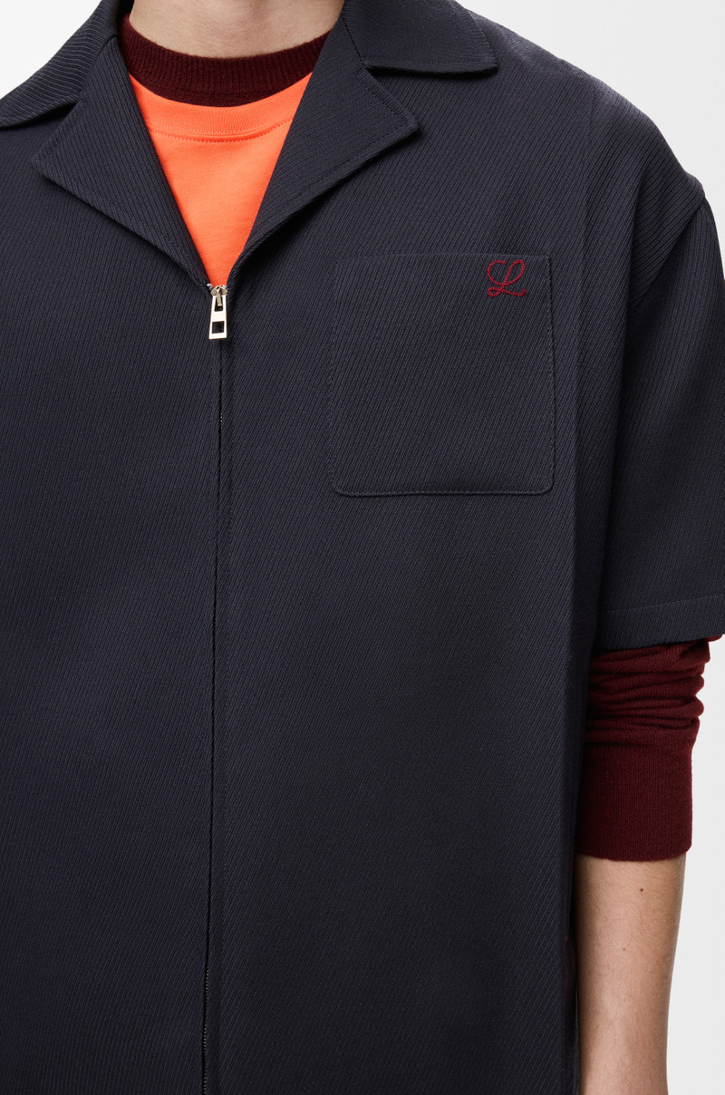 Short sleeve shirt in wool 5